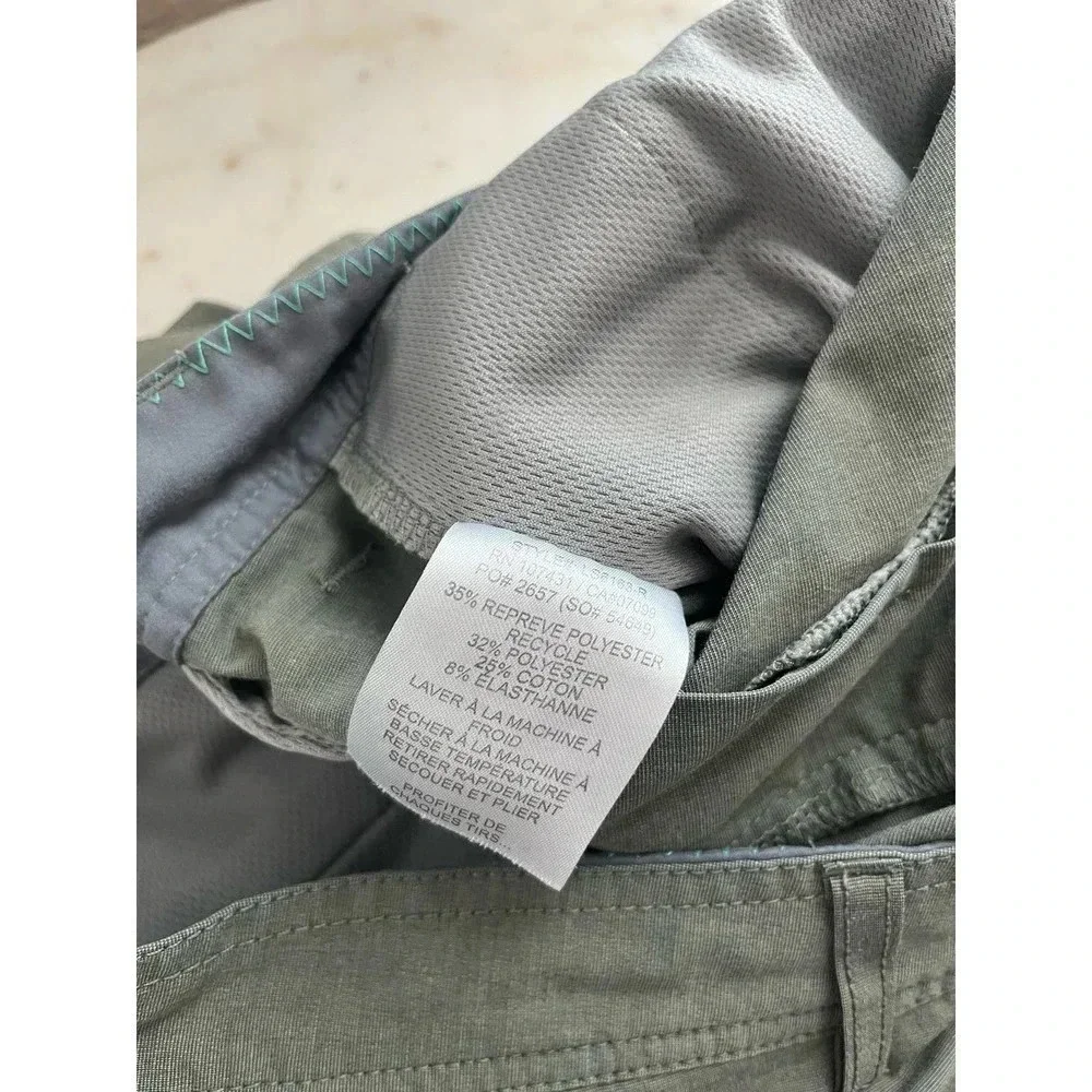LINKSOUL Mens 40 R Green Poly Cotton Stretch Straight Leg Chino Golf Pants